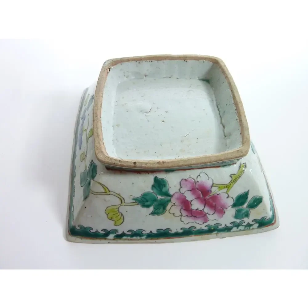 Antique Chinese White Blue Flower Bowl